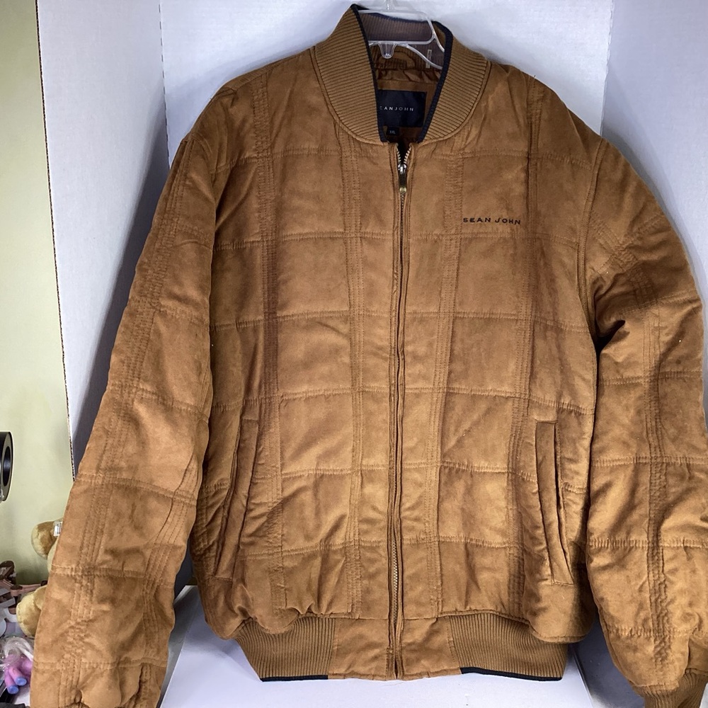 Sean John Men's Brown Bomber Jacket size XXL